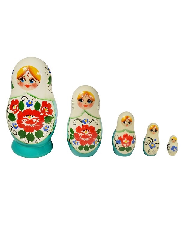 Матрешка 5 предм. "Узор", арт. С-6 (250) 2554897 — 1