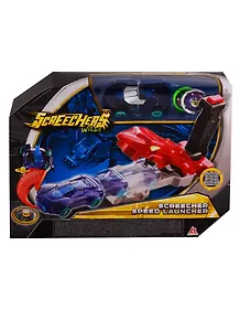 Игрушка, Машинка-трансформер Дикие Скричеры: скричер-катапульта красная+машинка TM Screechers Wild 3