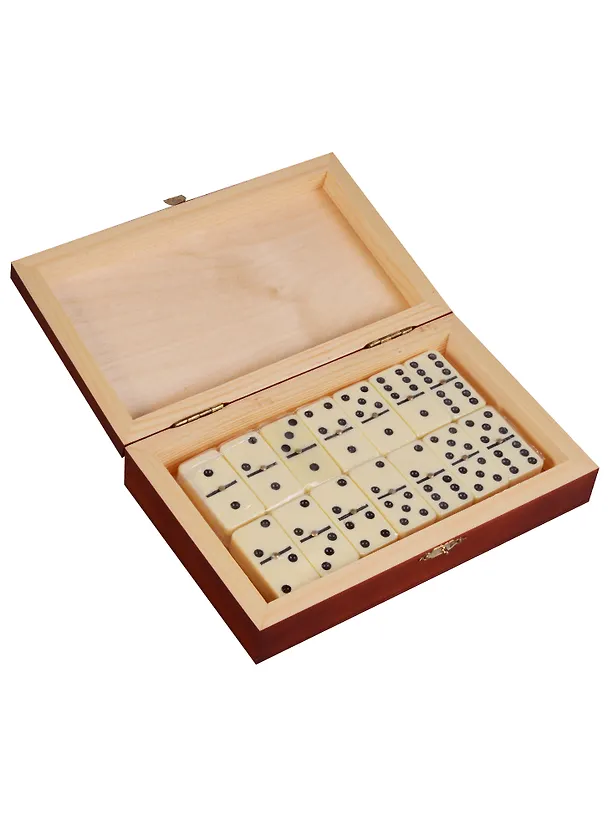 Игра Домино в деревянной шкатулке Салют (21х13х5) (123-079) 2524188 — 4