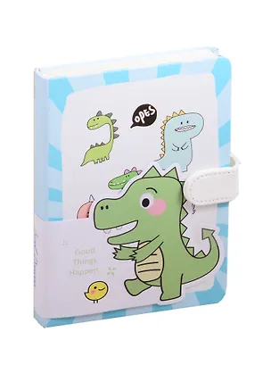 Блокнот с магнитной застежкой "Динозавры", 256 страниц, 13 х 19 см 2821840