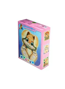 Игра, Кубики 12шт "Пушистики-2" 00604