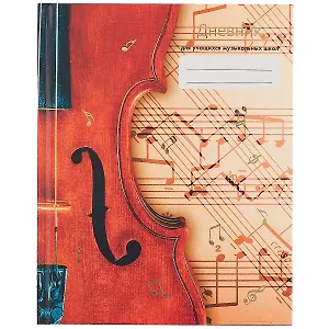 Дневник для муз.школ. "Дизайн 7(21)" 7БЦ, мат.ламинация, тиснение зол.фольгой