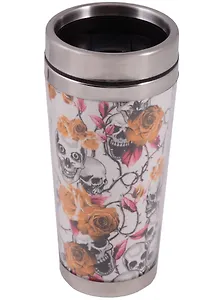 Термостакан Черепа и розы 400мл (пластик) 12-06646-gutou