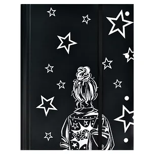 Папка для чертежей и рисунков А4 "Девочка с рюкзаком" пластик, 20 ПВХ-файлов 2894503