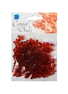 Набор бусин Кристальная игра Бабочки красные (CRP107) (упаковка)