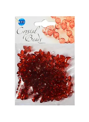 Набор бусин Кристальная игра Бабочки красные (CRP107) (упаковка) 2409781