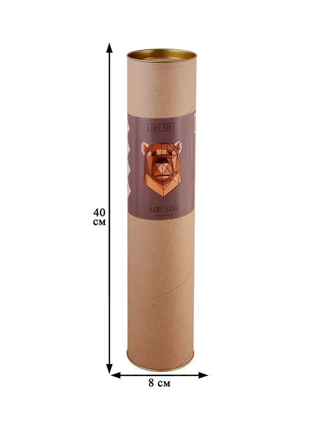 Набор для сборки полигональных фигур: Медведь (Коричневый) 2754851 — 5