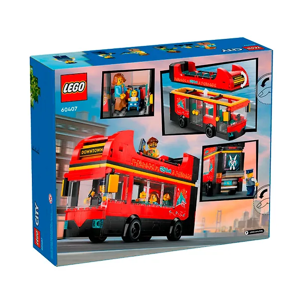 LEGO City: Красный двухэтажный экскурсионный автобус, 384 детали (60407) 3139742 — 5