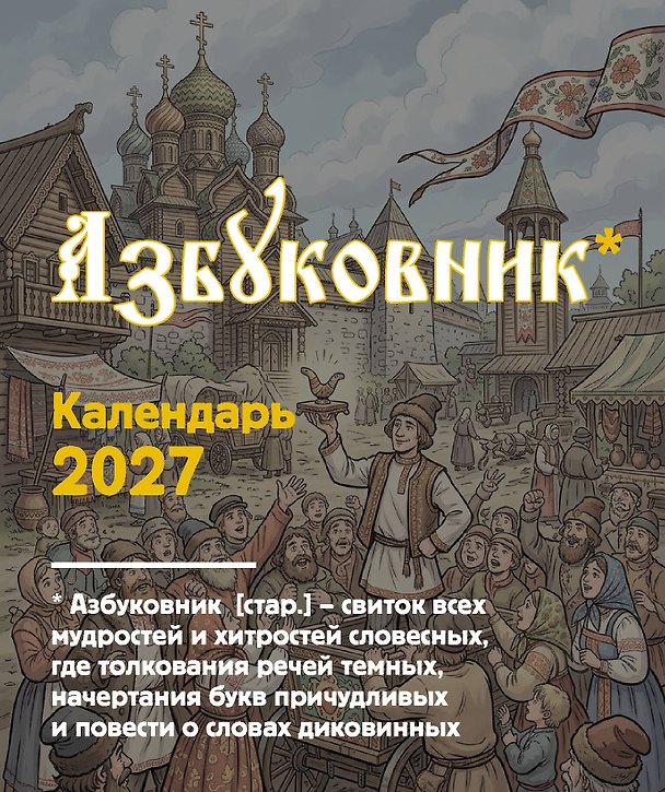Календарь 2027г 120*145 "Азбуковник" настольный, домик 3174339 — 1