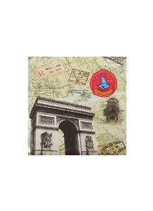 Салфетки бум. Триумфальная арка на бежевом (335341) (набор 20шт) (33х33см) (упаковка)