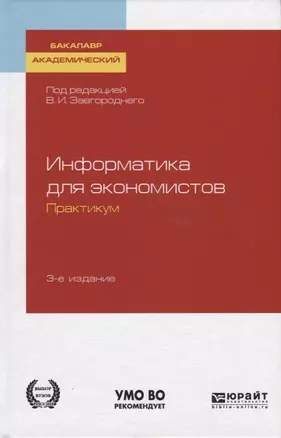 Информатика для экономистов. Практикум. Учебное пособие для академического бакалавриата — 2741403 — 1