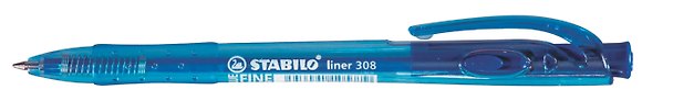 Шариковая ручка синяя 0,3 мм, Liner, Stabilo 300363 — 1
