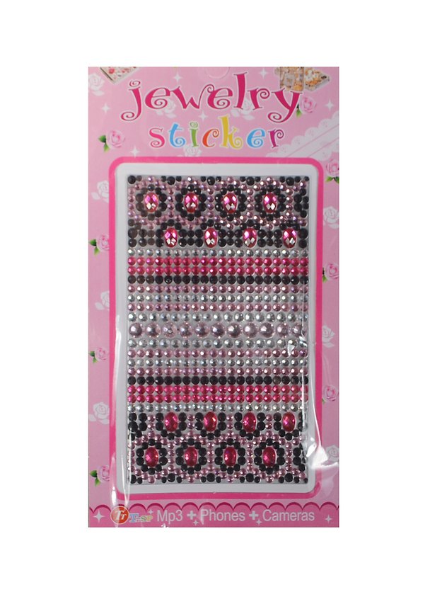 Набор д/творчества Стразы литые для телефона на картонке Jewelry sticker (1461-1/20) (орнамент) 2424800 — 1