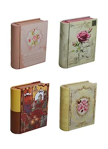 Сувенир, Шкатулка жестяная Книга (в ассорт.) (11х9,5х3) (MK)