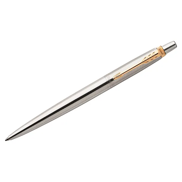 Ручка подарочная шариковая синяя, Jotter Stainless Steel GT, Parker 242818 — 10