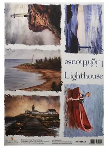 Декупажная карта Маяки (HY501132) (21х30см)