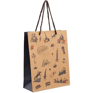 Пакет А5 25*19*8 СПб "Saint Petersburg" крафт