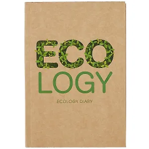 Ежедневник недат. А5 136л "Eco-friendly! №3" интегр.переплет, крафт картон, офсет