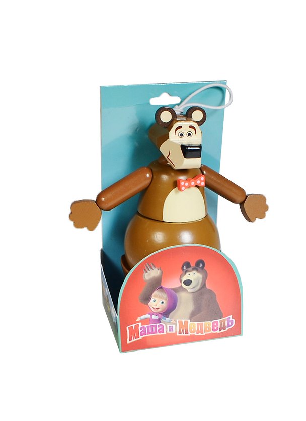 Игрушка деревянная Медведь (RY6-1512) (упаковка) 2394904 — 1