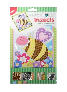 Набор д/аппликации  Greenwich Line "Пчелка" из EVA, пайеток, стразов и пр. AP00620