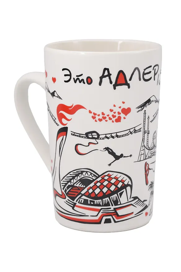 Кружка матовая Это Адлер, детка (фарфор) (350мл) (Адлер) (065-4-165) 3133664 — 1