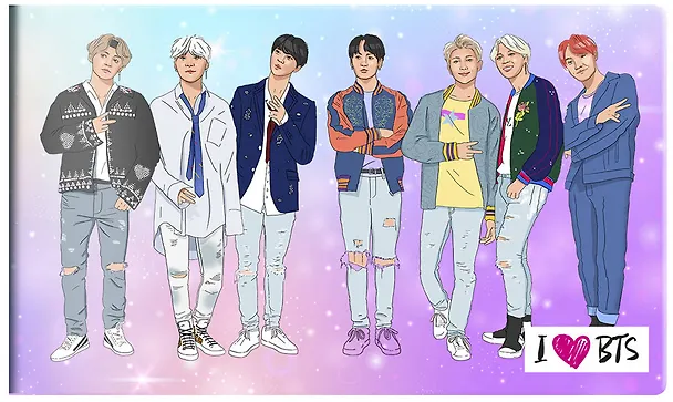 Кардхолдер (215*65мм) I love BTS. оф. 1 2760624 — 2