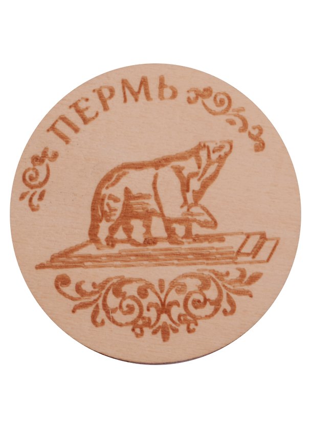 Деревянный магнит «Пермь», 5 х 5 см 1383309 2595683 — 1