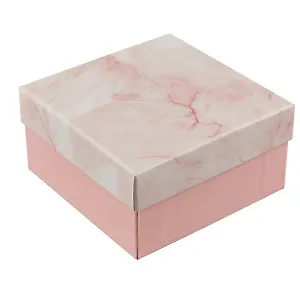 Коробка для подарка «Розовый мрамор» маленькая