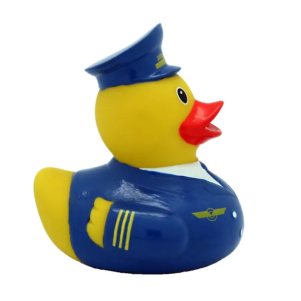 Игрушка для ванной, уточка резиновая FUNNY DUCKS "Уточка пилот" (1872) 2530535 — 2