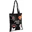 Сумка-шоппер Meow power: Кошачьи лапки черная, текстиль, 40см.*32см., с 2 ручками — 2755475 — 2