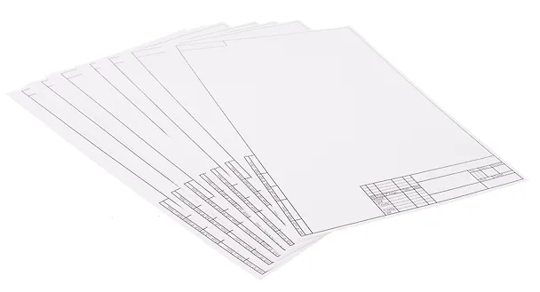 Папка для черчения А3, 10 листов, рамка вертикальная, 180г/м2, GoodMark 3103450 — 5