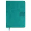 Ежедневник дат. 2025г. А6+ 176л 126х174 "Тиволи глосс" зеленый, кожзам, тв.переплет, блинт.тиснение, вырубка, офсет, ляссе — 3054610 — 1
