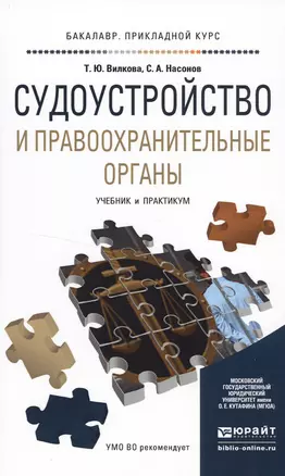 Судоустройство и правоохранительные органы 2-е изд., пер. и доп. Учебник и практикум для прикладного — 2499947 — 1