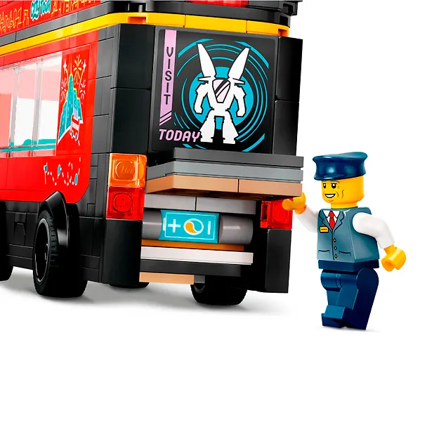 LEGO City: Красный двухэтажный экскурсионный автобус, 384 детали (60407) 3139742 — 9