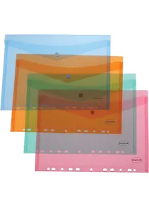 Папка-конверт А4 с перф.,кнопкой, верт. CENTRUM