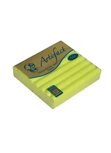 Набор для творчества Пластика (пластилин отверждаемый) брус 56гр, Лимонный флуоресцентный F1890