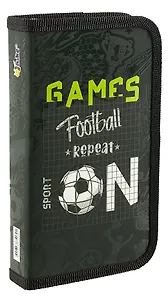 Пенал 1 отделение "Футбол ON" 19*11 см, молния