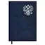 Ежедневник недат. А5 160л лин. "ТИВОЛИ СИНИЙ" тв.переплёт, иск.кожа, тиснение фольгой, ляссе, подар.карт.коробка с ПВХ-крышкой — 2955531 — 1