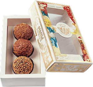 Шоколадные гранд трюфели СЧАСТЬЕ, набор №3, 3 шт., 150г