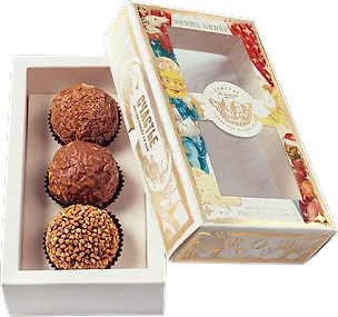 Шоколадные гранд трюфели СЧАСТЬЕ, набор №3, 3 шт., 150г 3125645