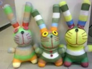 Сувенир, игрушка, Могл-Тойз, "Носок - Заяц" 2288742 — 1