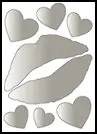 Зеркальный стикер Декоретто Страстный поцелуй (MF 4001) (35х50) 2310709 — 1