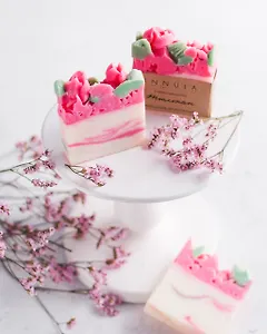 Мыло ручной работы (Тюльпан) (85г) (Тю80)