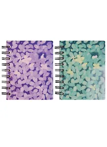 Записная книжка А6 100 листов линейка "The Flowers Whisper", на спирали