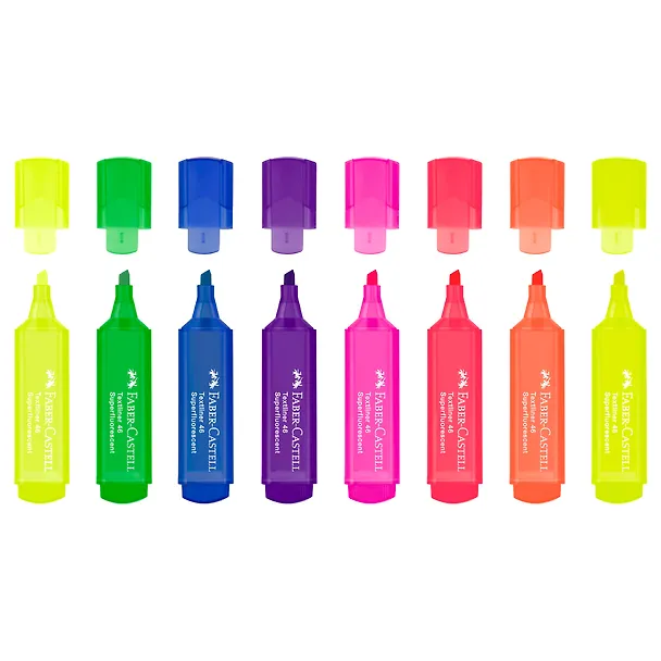 Набор текстовыделителей  8 штук "46 Superfluorescent" 1-5мм, Faber-Castell 3166624 — 4