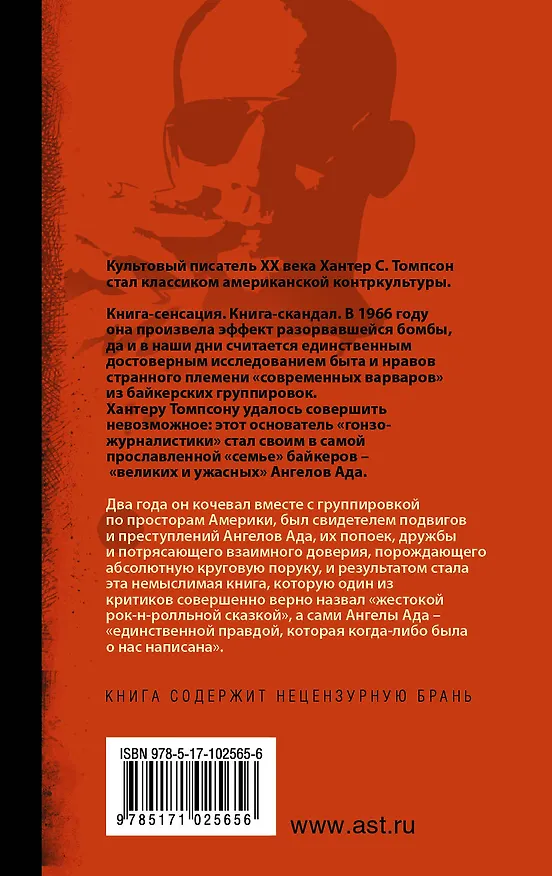 Книга Ангелы Ада (Хантер Стоктон Томпсон) — 2