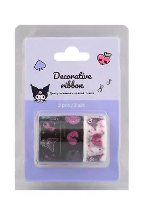 Лента клейкая декоративная 3штSanrio №7К 3107959