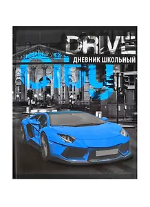 Дневник шк. "ДРАЙВ" 7БЦ, выб.УФ-лак, мат.пленка, универс.шпаргалка, Феникс