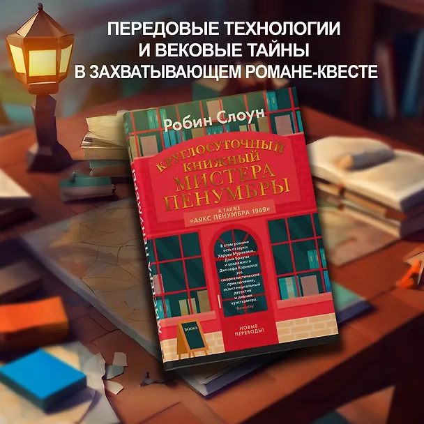 Книга Круглосуточный книжный мистера Пенумбры. Аякс Пенумбра 1969 (Робин Слоун) — 5