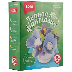 Набор для творчества LORI Лепная фантазия Голубые цветы